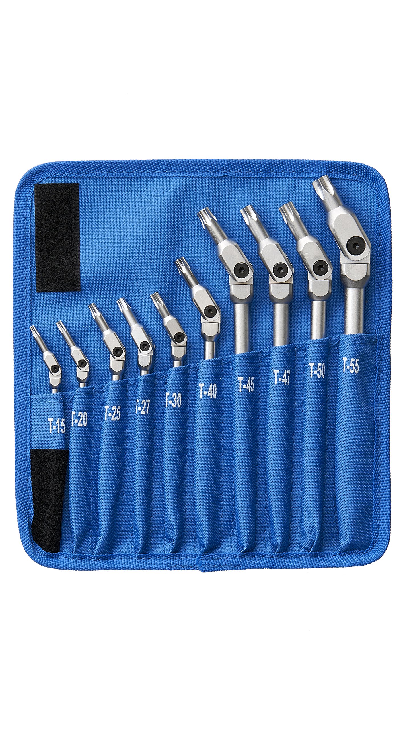 Bondhus 00022 HEXPRO Pivot Head Torx Wrench Set (10 Piece), Includes