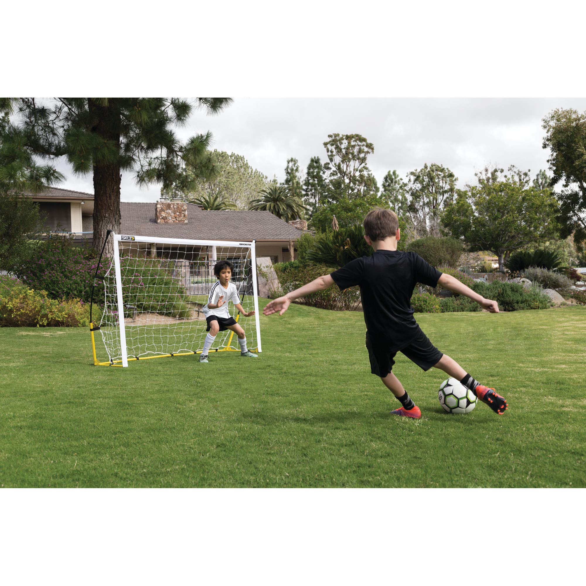 SKLZ Quickster Fußballtor, Unisex, SC-QSG064-002-01, schwarz/gelb, 6' x 4' 2
