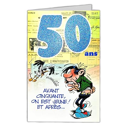 Amazoncom Gaston Lagaffe Glct6026 Happy Birthday 50 Years