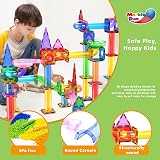 PicassoTiles 150pc Magnetic Marble Run Track Set STEM Educational Toy view 5