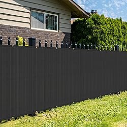 SunnyRoyal 8' x 145' Black Privacy Fence Screen