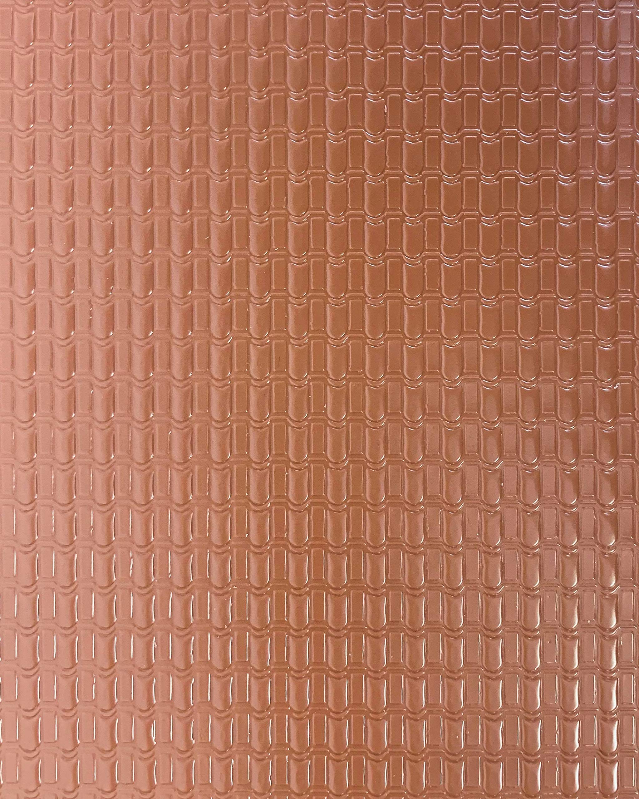 Slater's Plastikard 0440 7mm 'O' Gauge Red Pantile Roofing Tile Plastic Styrene Sheet