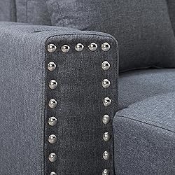 EMKK 84" L-Shape Convertible Sleeper Sectional