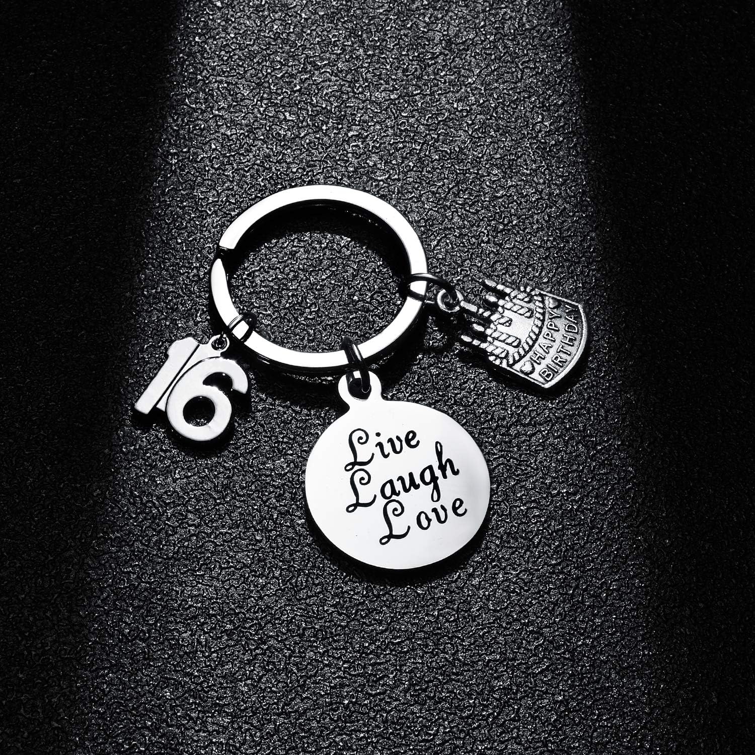 BESPMOSP 16th Birthday Keyring & Gifts for Girls & Boys - Sweet 16 Jewellery Presents for Daughter & Granddaughter - Image 4