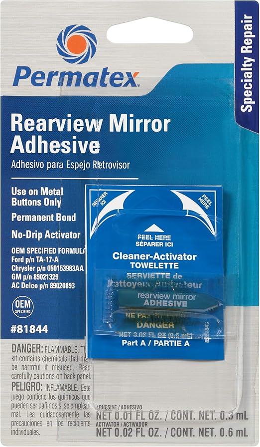 Permatex 81844 Professional Strength Rearview Mirror Adhesive Amazon
