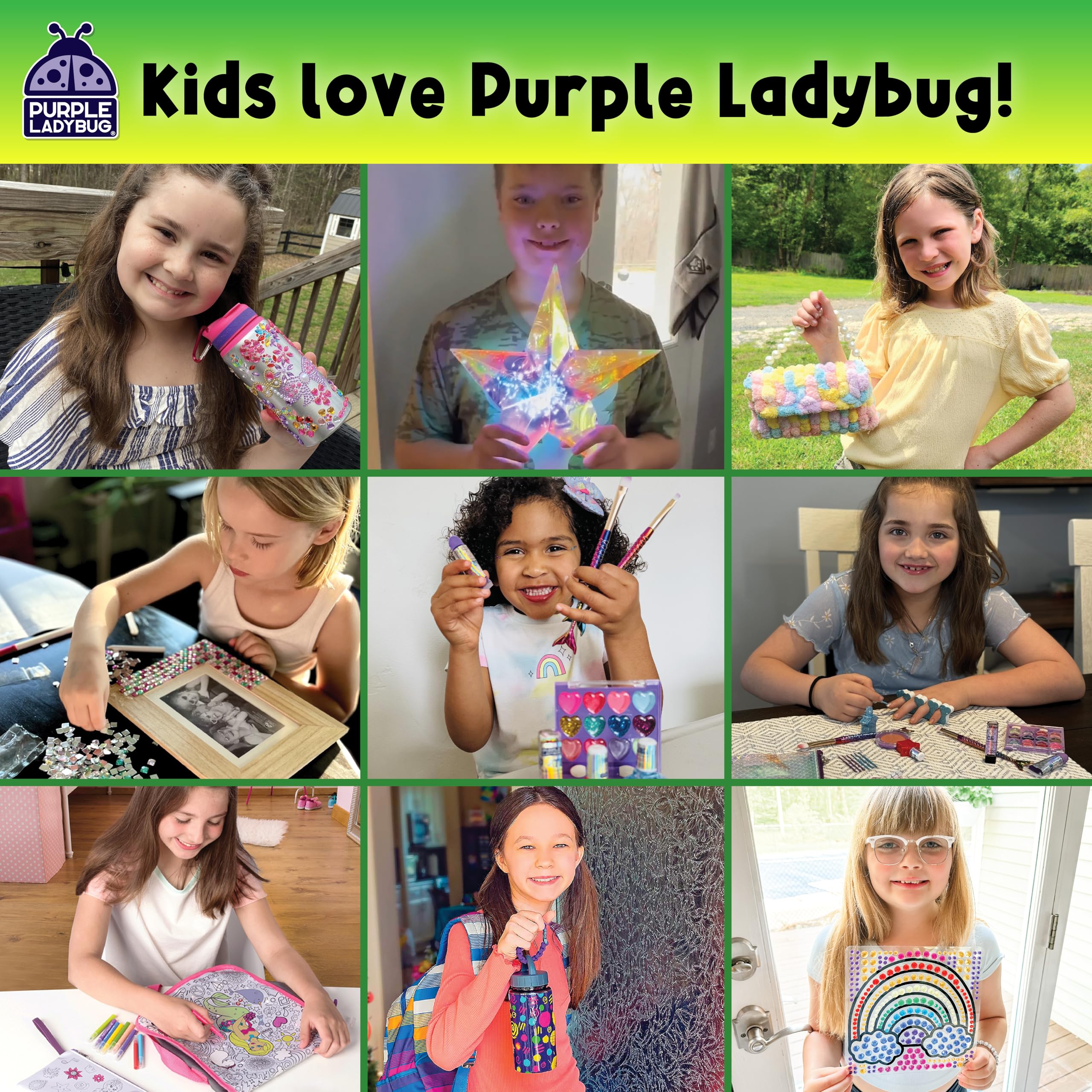 Purple Ladybug Silver Holographic Scratch Art Mini Notes - Scratch Art Notes Kids Games, Girls Stocking Stuffers for Kids, Teens, Boys, Christmas Gifts for Kid Arts & Crafts Supplies