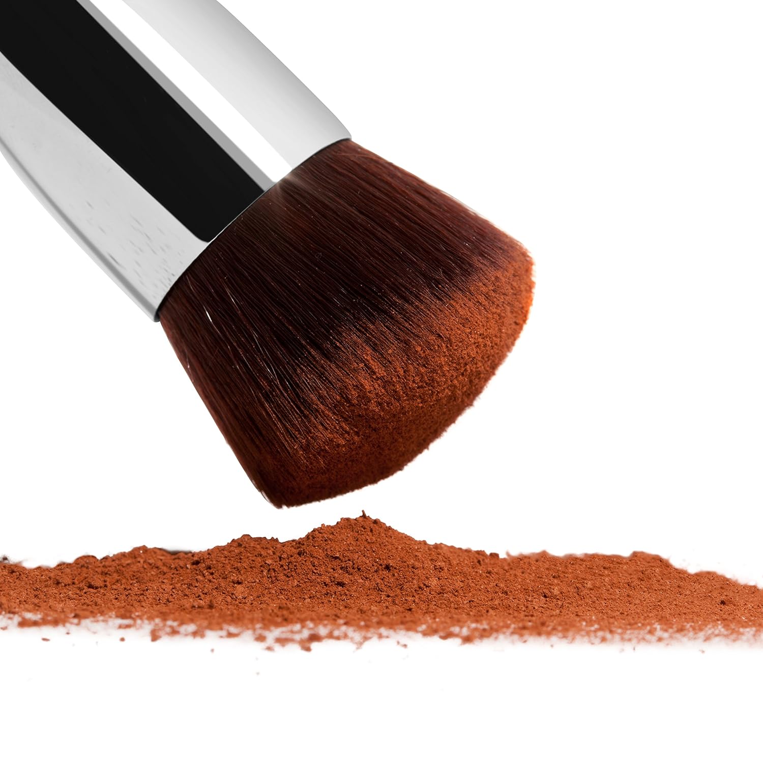 BEST ROUND KABUKI MAKEUP BRUSH for Liquid, Cream Mineral, Powder Foundation & Face Cosmetics - Prime Quality Design - Carrying Case & E-Book Included: Beauty