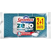 Spontex Zero 2+1, Abrasive Sponge for All Surfaces, 1 Pack of 3 (One)