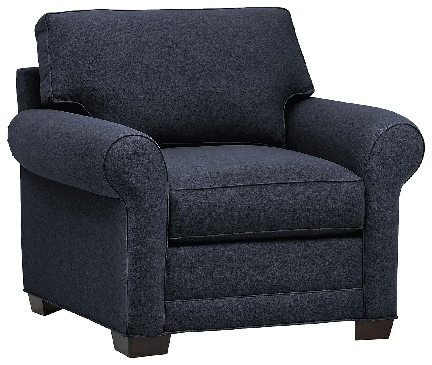 Best navy armless living room chair