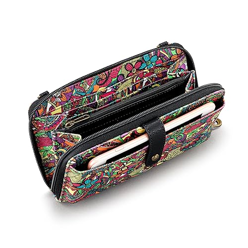 Sakroots Artist Circle Smartphone Crossbody in Coated Canvas