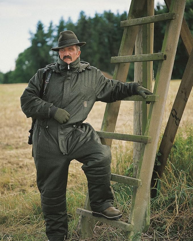 La Chasse Jagd-Overall aus Loden gegen klirrende Kälte Isolierender Winteroverall warm gefüttert ...