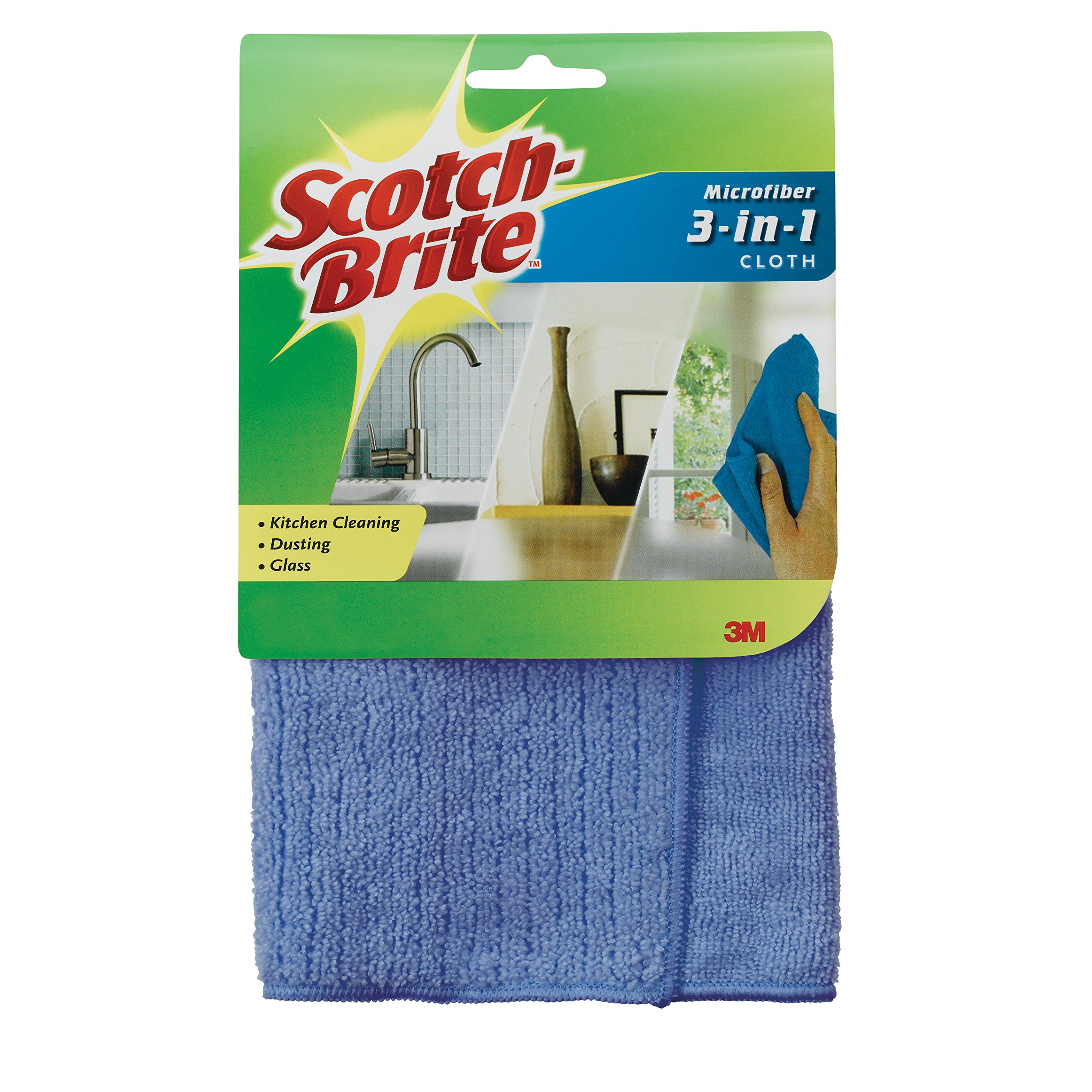 ScotchBrite Dusting Microfiber Cloth, 1 ea (Colors May