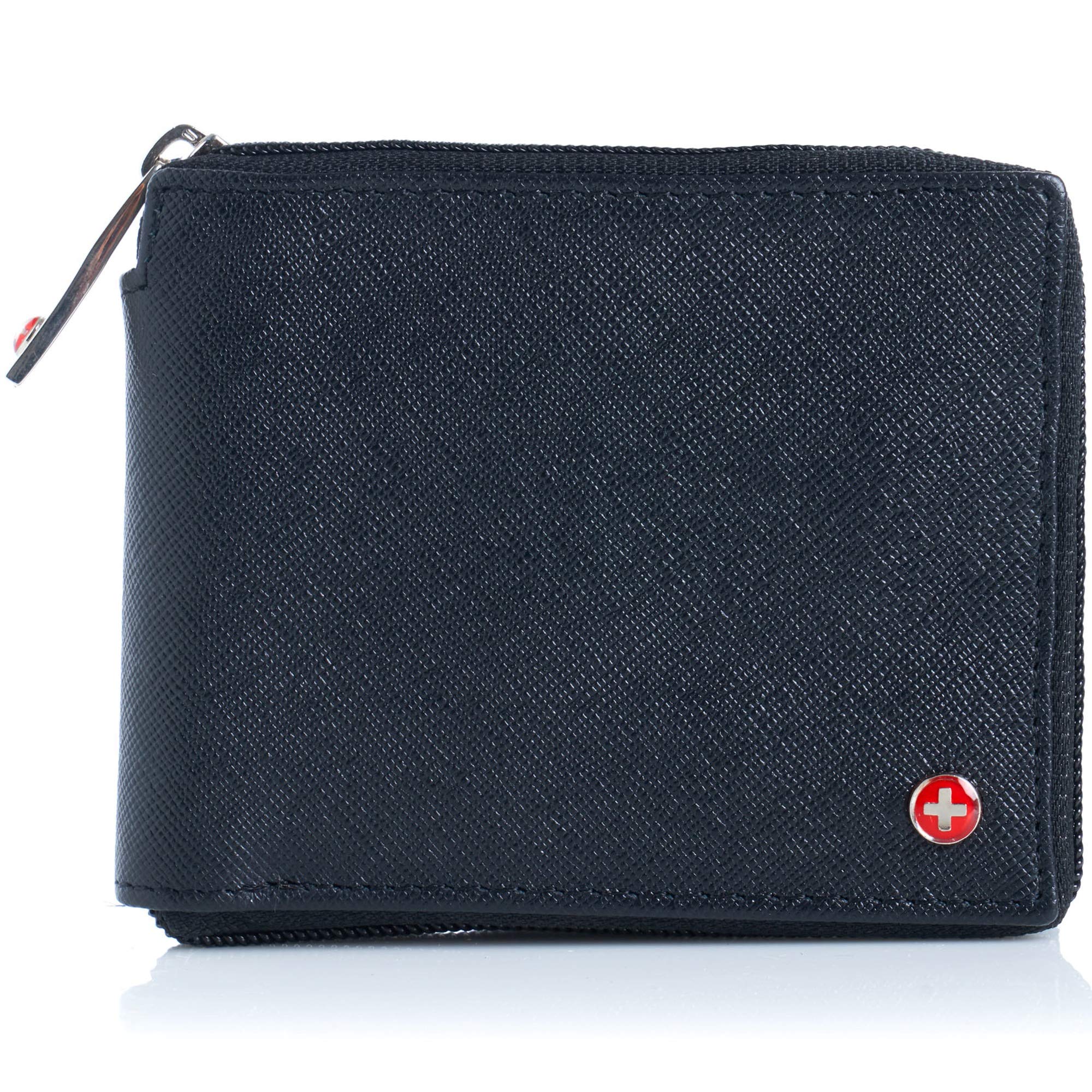 alpine swiss zipper wallet