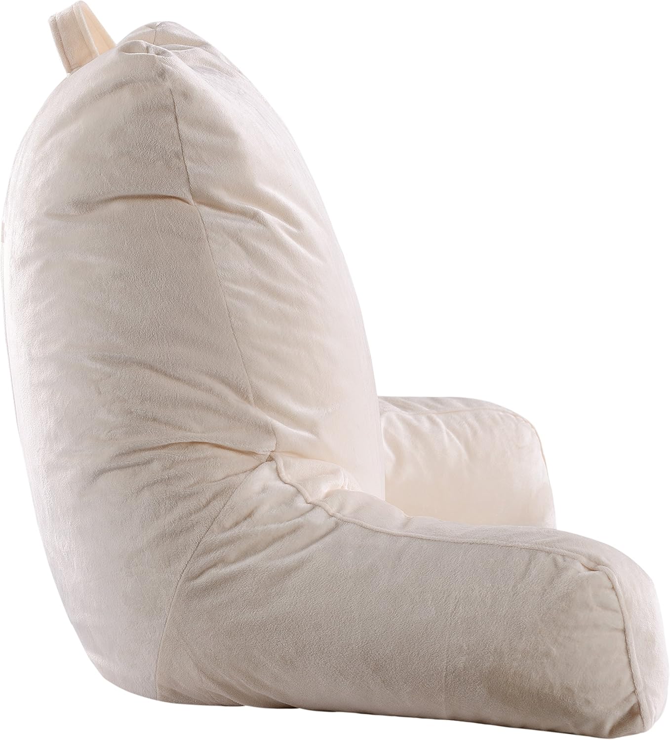 Cheer Collection Foam-Filled TV and Reading Pillow in Ivory with Removable Microplush Washable Cover: Home & Kitchen
