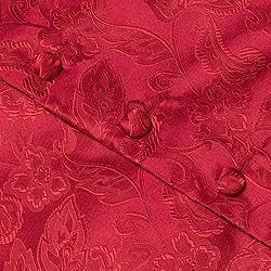 Dubulle Mens Suit Vest Tie Set Chinese Red Paisley