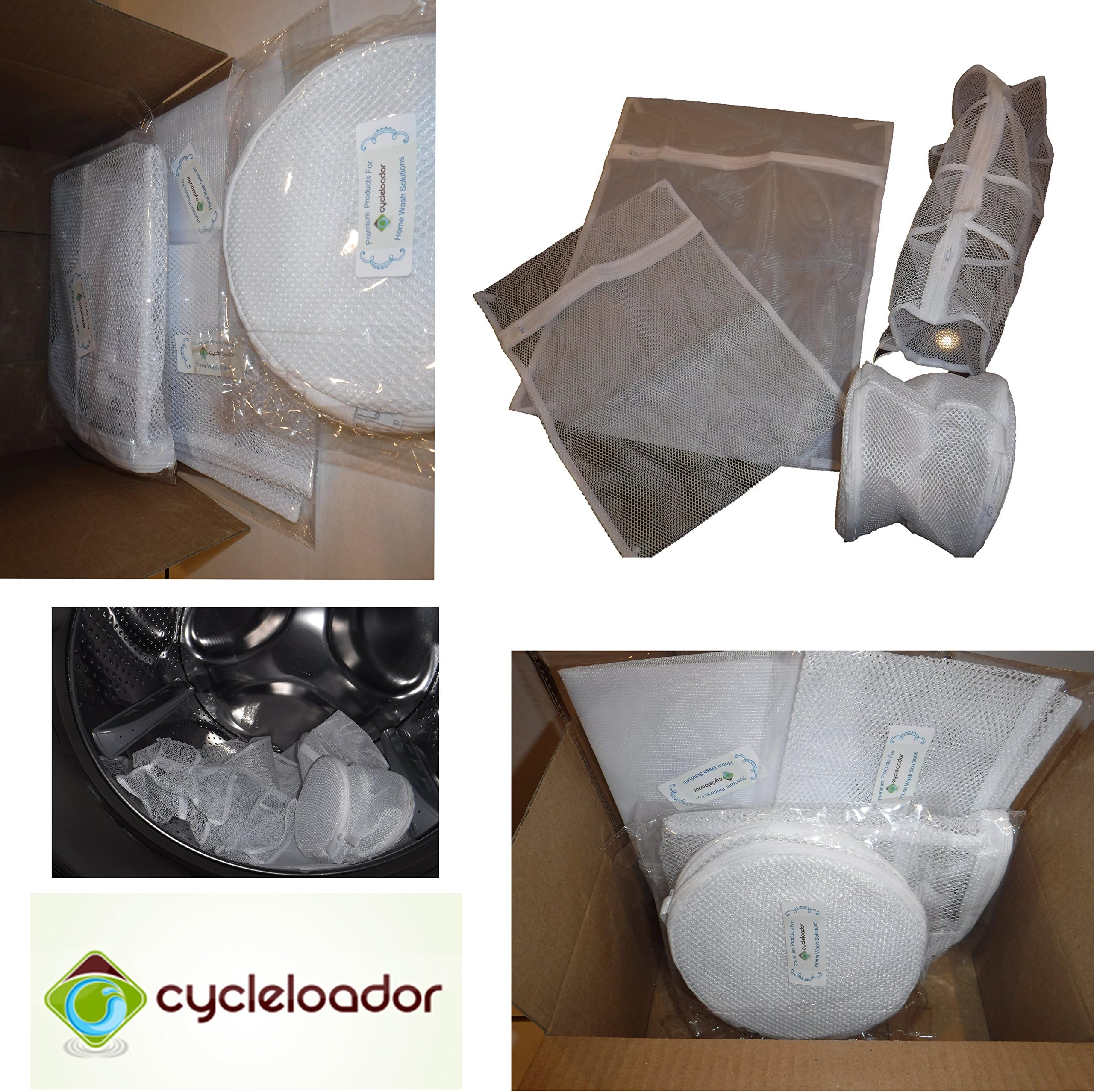 Delicates, Bra, Hosiery & Sweater Mesh Laundry Bag (Set of 4 pcs) by Cycleloador