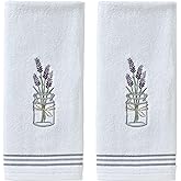 SKL Home by Saturday Knight Ltd. Lavender Hand Towel (2-Pack), White , 16x25