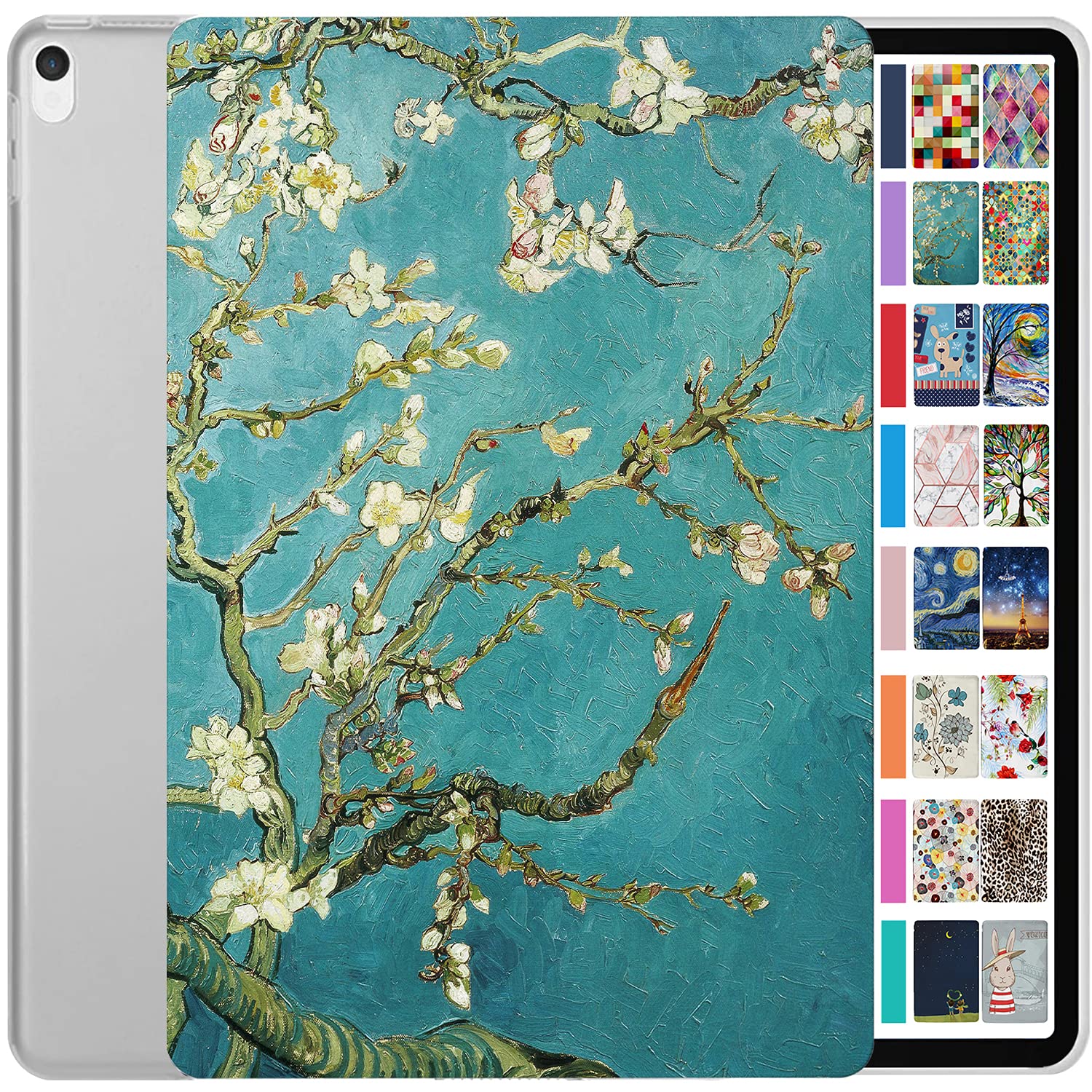 DuraSafe Cases for iPad Pro 12.9 2nd Gen 2017 Hard Back Printed Case A1670 MQDC2B/A MQDD2B/A MQDA2B/A A1671 MP6H2B/A MP6J2B/A MP6G2B/A MPL02B/A MPL12B/A A1821 MQEF2B/A MQED2B/A - Blossom