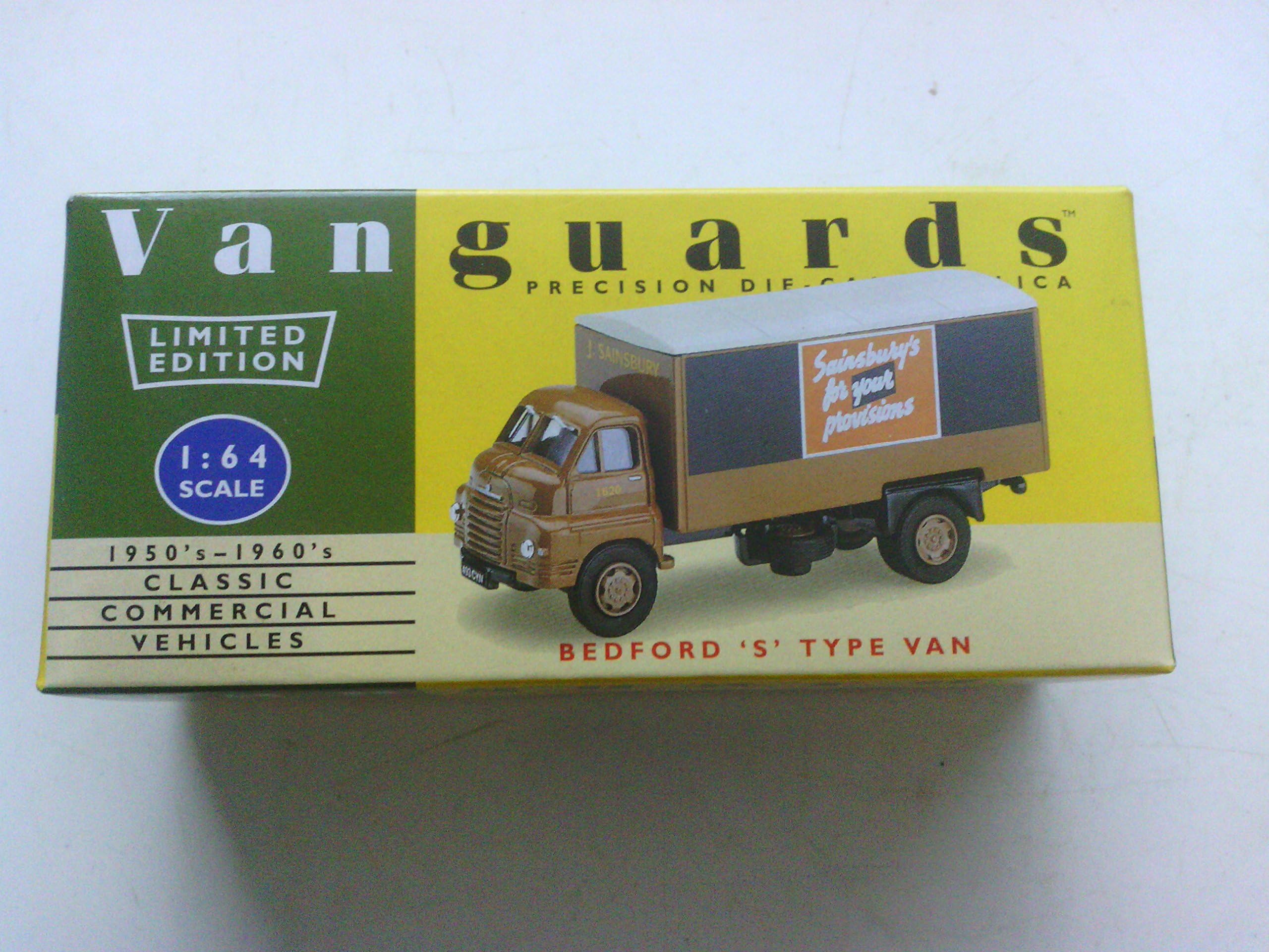 Vanguards LLEDO 1/64 MADE IN ENGLAND IN 1999 LIMITED EDITION NUMBER 1431 OF 3000 PRODUCED BEDFORD S TYPE VAN SAINSBURYS VA 8010 MODEL MINT BOX HAS SLIGHT SHELF WEAR AS SEEN IN PHOTOS BECAUSE OF AGE