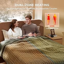 Bedsure Electric Blanket Queen Size - Dual Control