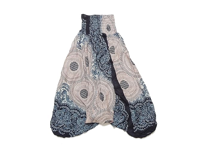 Amazon Co Jp エスニック柄シャーリングアラジンパンツ A