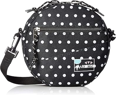 Amazon アヴェンチュラ Avventura アベンチュラ 刺繍ネーム サークルバッグ Bnc 30533 ドットブラック ショルダー バッグ