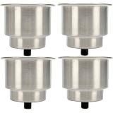 Pactrade Marine Red LED Stainless Steel Cup Holder With Drain Tube – Perfect For Boats, RVs, Trucks, Campers - View #3