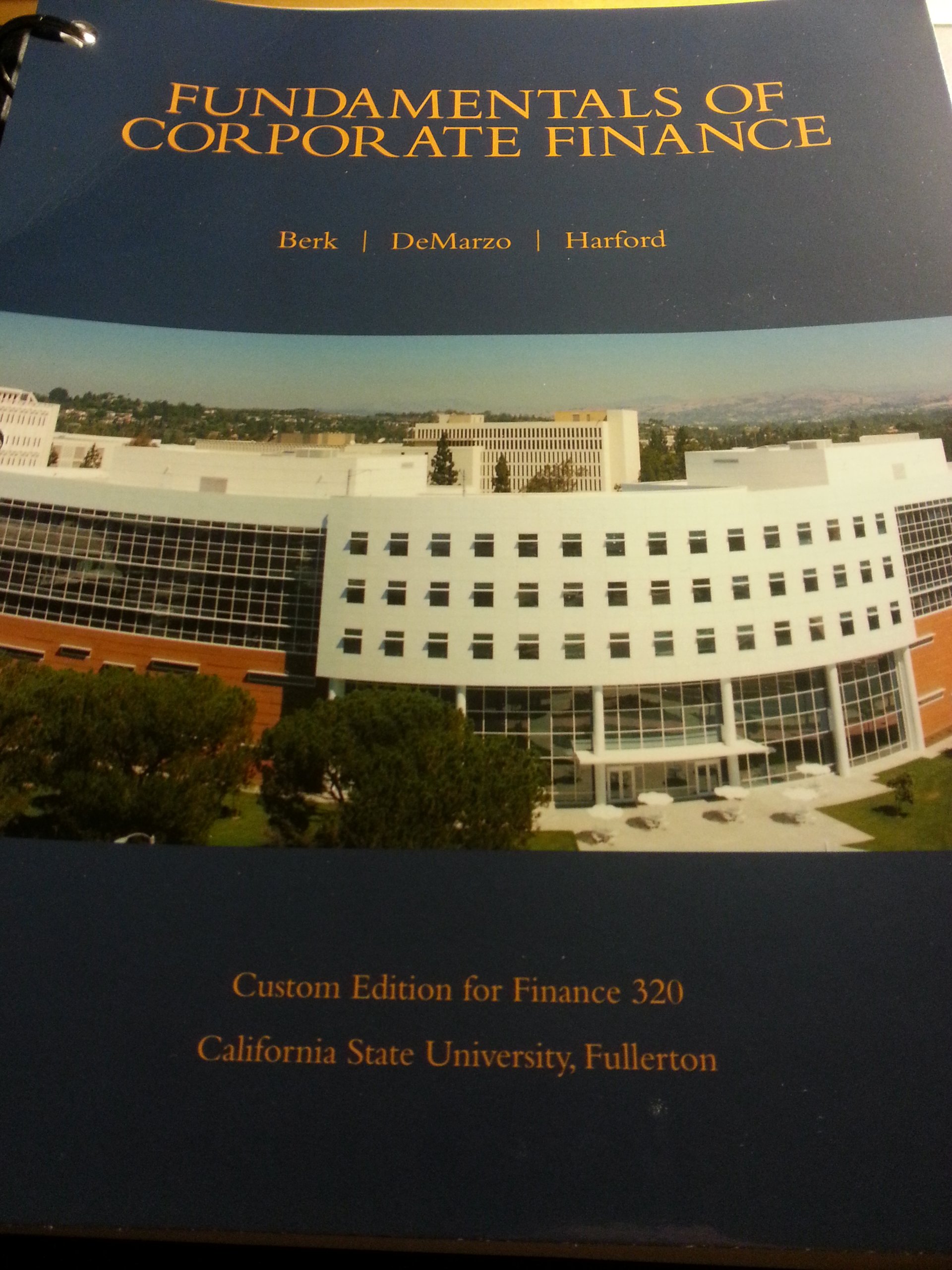 Berk Demarzo And Harford Fundamentals Of Corporate Finance