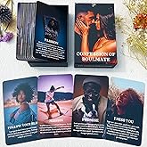 GZXINKE Confession of Soulmate Oracle Cards, African American Black Love Oracle Deck, Twin Flame Soulmate Karmic Situation for Love Relationships