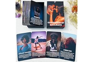 GZXINKE Confession of Soulmate Oracle Cards, African American Black Love Oracle Deck, Twin Flame Soulmate Karmic Situation for Love Relationships