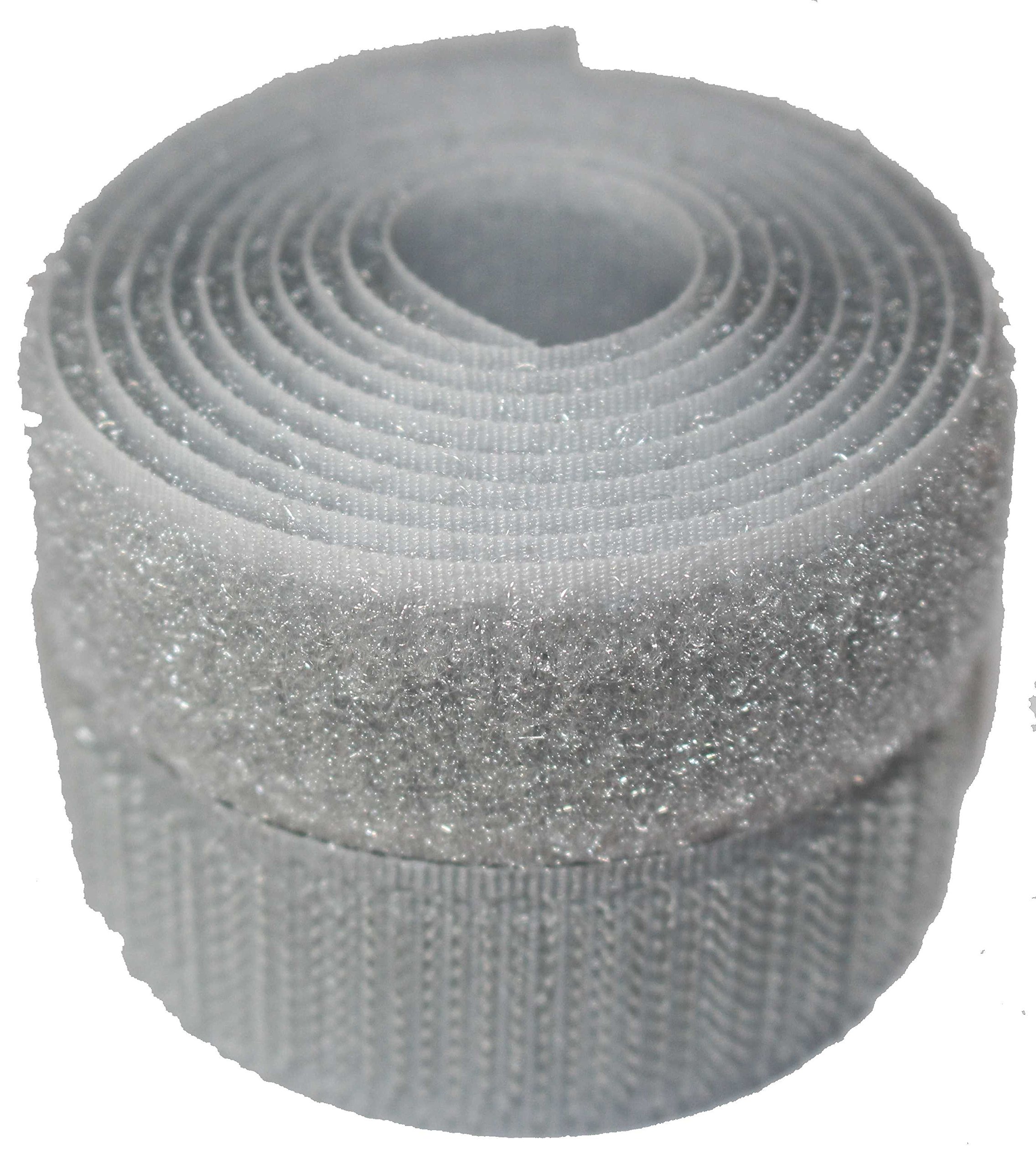 Silver 20mm Sew-on Hook & Loop Tape Alfatex® Brand supplied by the Velcro Companies - Various Lengths (Length: 2m)