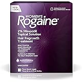 Women's Rogaine Treatment for Hair Loss & Hair Thinning Minoxidil Solution, Three Month Supply