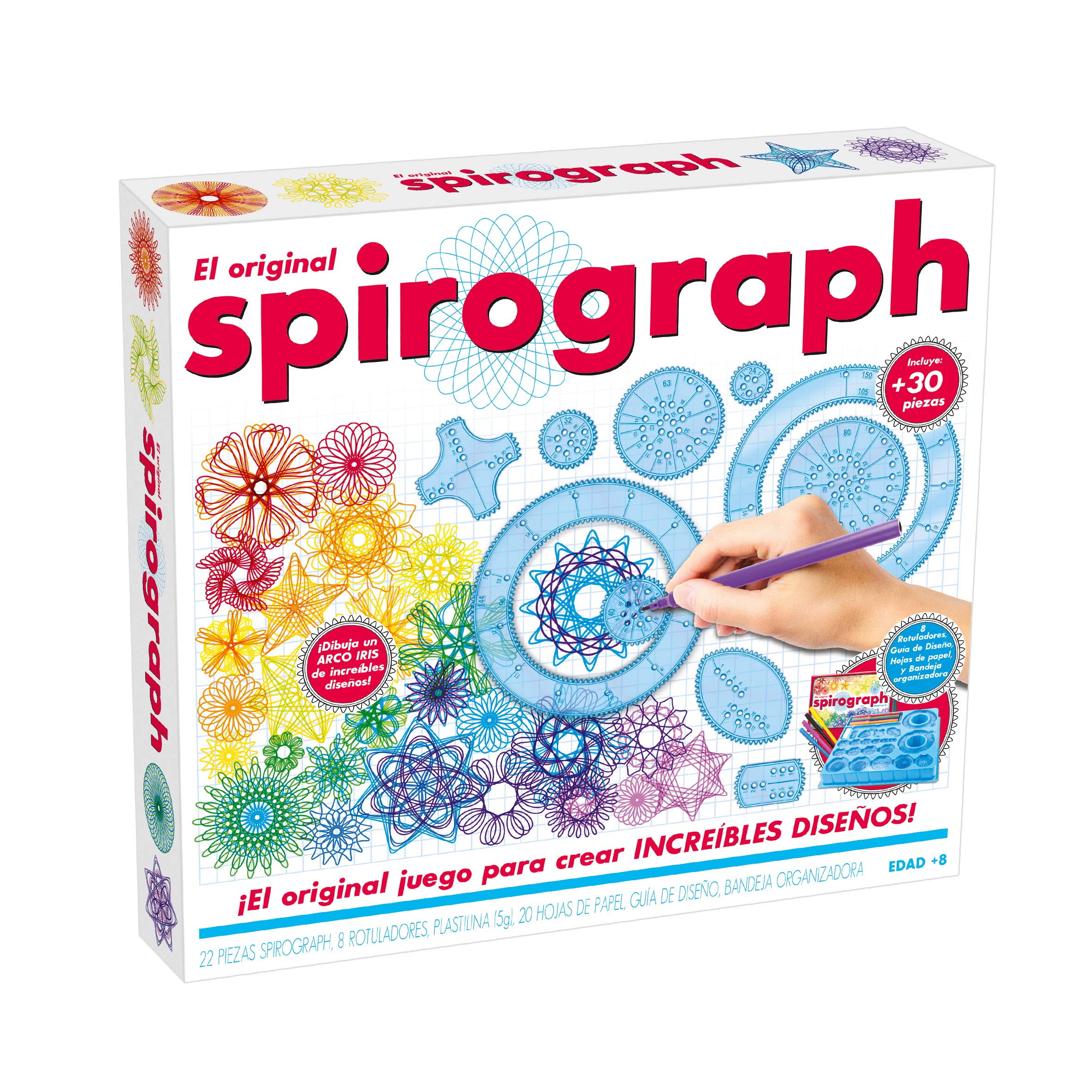 World Brands Spirograph Original, Drawing Kit, Crafts, Stencils for Painting, Children's Mosaics, Learn to Draw, Gifts for Children (80979)