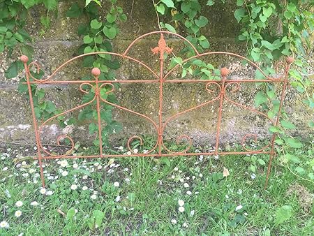 Gerry Beetzaun Gartenzaun Rankhilfe Metall Eisen Rost Deko 46cm Hoch X 60cm Lang Zaun Zaunelement Amazon De Garten