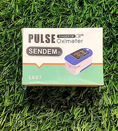 SENDEM  Pulse Fingertip Oximeter Blood Oxygen Saturation Monitor Fingertip,Meter (Including 2 Pc AAA Battery )