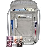 Vantamo Money Belt with RFID For Men & Women, Hidden Passport Holder for Travel, 2 Compartment Travel Fanny Pack for Women Anti Theft