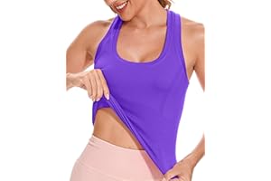 MathCat Workout Tank Tops for Women Sleeveless Gym Tops Seamless Racerback Athletic Yoga Shirts
