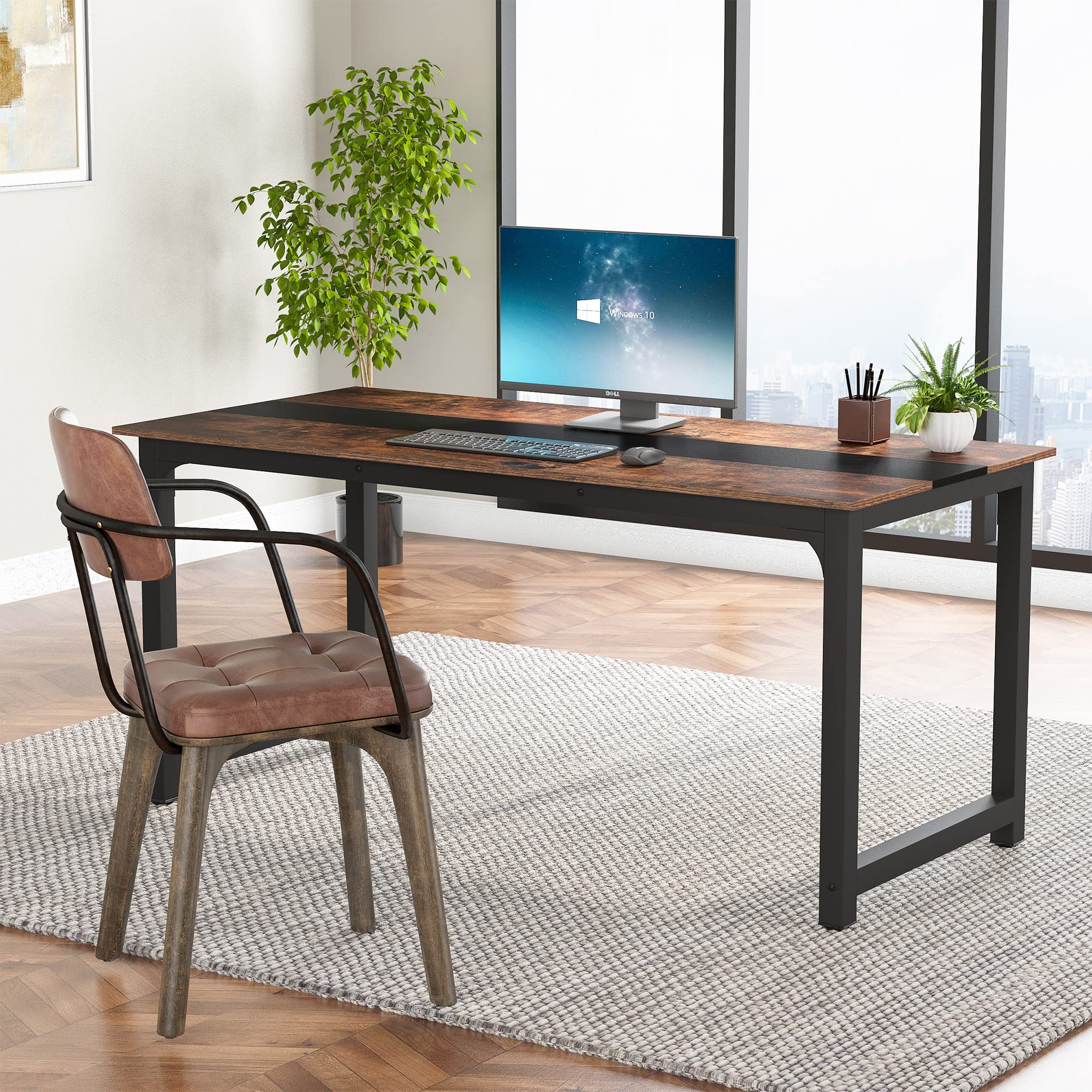 Mua Tribesigns Modern Computer Desk, 70.8 x 31.5 inch Large Office Desk ...