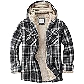 WINDFIT Women's Full Zip Fleece Flannel Jacket Plaid Sherpa Lined Jacket for Women