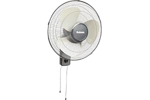 HOLMES Oscillating Wall-Mountable Fan, 16 Inch (HMF1611A-UM),Black