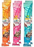 Friskies Pull 'n Play Cat Treats Variety Pack - 3 Flavors (Tuna & Crab, Salmon & Shrimp, and Chicken & Cheese) - 2 Ounces Each (2 of Each Flavor - 6 Total Pouches)