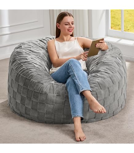 Housse De Pouf Géant Sunydog - Tissu Doux, Dimensions Environ 150x75 Cm - Couverture Uniquement (sans Remplissage) - Pour Salon, Chambre, Balcon - Plusieurs Couleurs