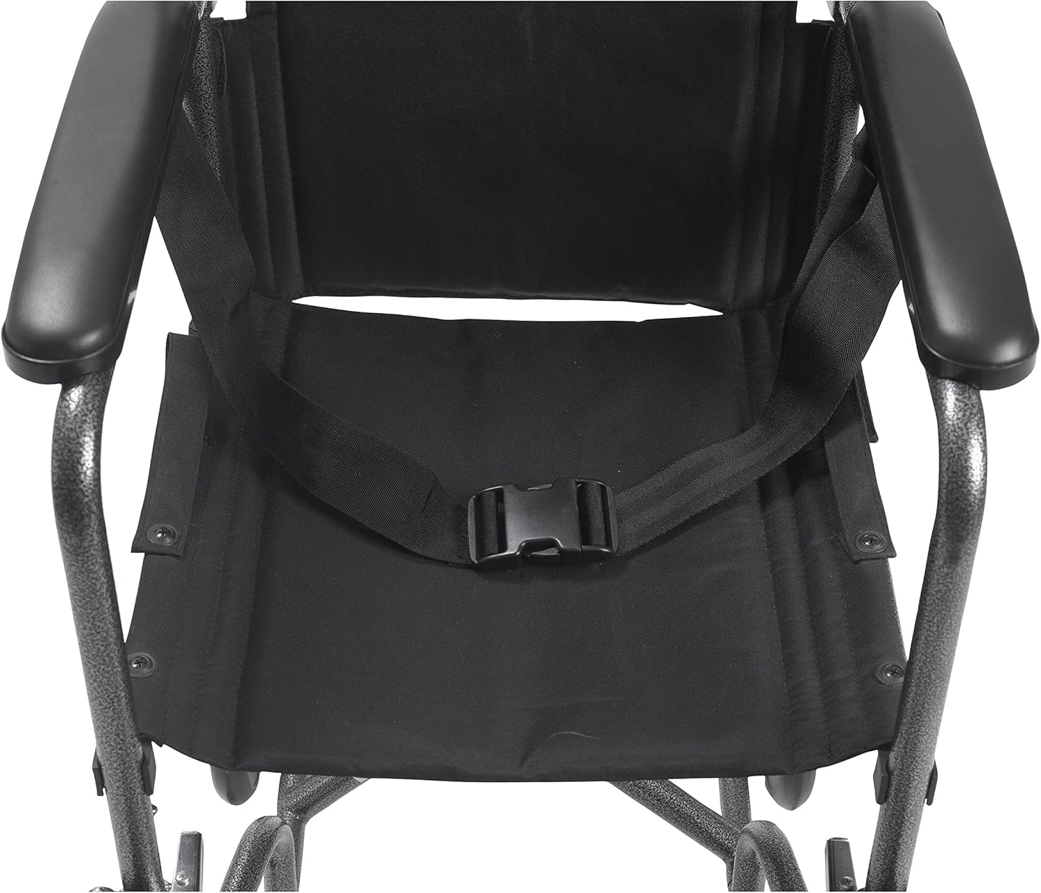 Drive Medical Lightweight Steel Transport Wheelchair, Fixed Full Arms, 19" Seat, Silver: Kitchen & Dining