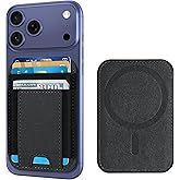 ExtreLife Upgraded for Magsafe Wallet, Strongest Magnetic Wallet for iPhone 17/16/15/14/13/12 Series, 7 Cards Holder, Magnetic Phone Wallets, Slim, 2 Card Slots, RFID Blocking, Vegan Leather, Black
