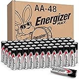 Energizer AA Batteries (48 Count), Double A MAX Alkaline Battery (Packaging May Vary)