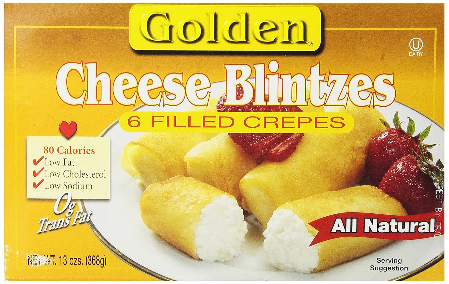 golden brand frozen blintzes