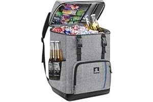 LOKASS Backpack Cooler for 40 Cans, Leakproof Cooler Backpack Insulated Waterproof with 3 Ice Packs Insulated Soft Coolers for Beach Hiking Camping Fishing Picnic