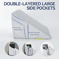 Bed Wedge Pillow for Headboard King Size