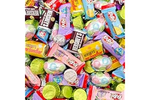 CRAZYOUTLET Easter Chocolate Candy Assortment, HERSHEY'S KISSES, KITKAT Bars, Peanut Butter Half Eggs, Bulk Pack 4 Pounds (About 190 Count)