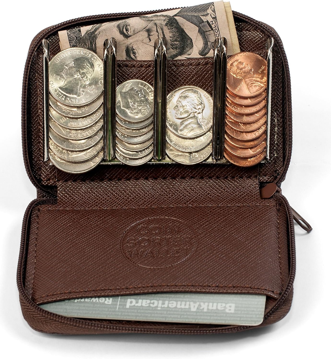 кошелек с потайным карманом. монеты для кошелька. кошелек мужской. кошелек для монет с пружиной. бумажник с деньгами.
